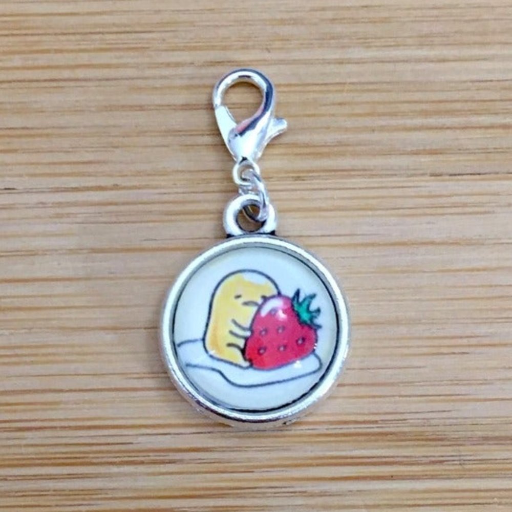 Planner charm Gudetama Glass Cabochon